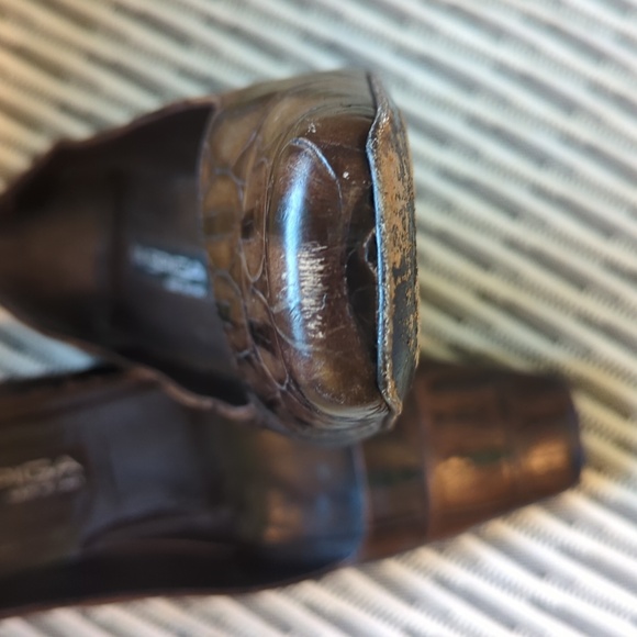 Via Spiga Croc Embossed 3" Heels - Picture 8 of 9